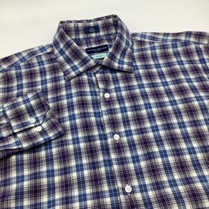 Peter Millar Mens Flex Finish Long Sleeve Button Up Shirt Size Large‎
